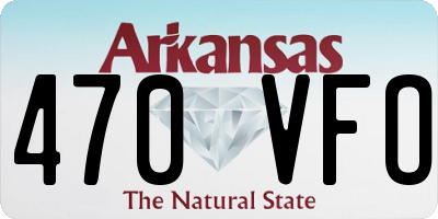 AR license plate 470VFO