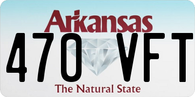 AR license plate 470VFT