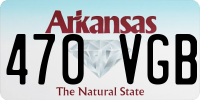 AR license plate 470VGB