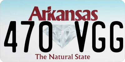 AR license plate 470VGG
