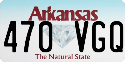 AR license plate 470VGQ