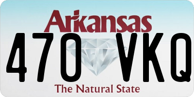AR license plate 470VKQ
