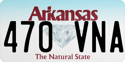 AR license plate 470VNA