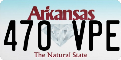 AR license plate 470VPE
