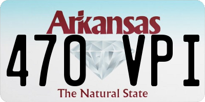 AR license plate 470VPI