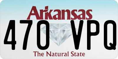 AR license plate 470VPQ