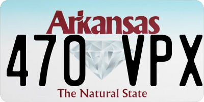 AR license plate 470VPX
