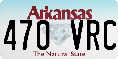 AR license plate 470VRC