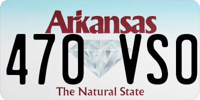 AR license plate 470VSO