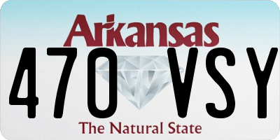 AR license plate 470VSY