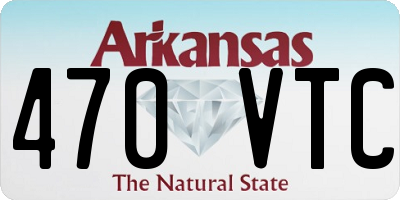 AR license plate 470VTC