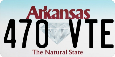 AR license plate 470VTE