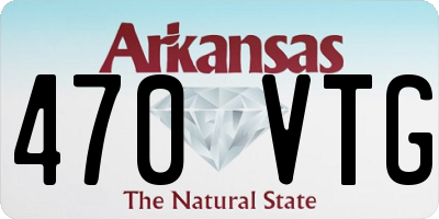 AR license plate 470VTG