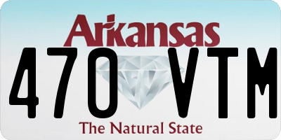 AR license plate 470VTM