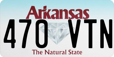 AR license plate 470VTN