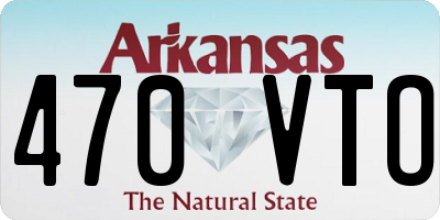 AR license plate 470VTO