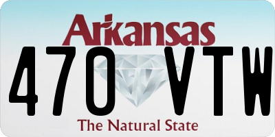 AR license plate 470VTW
