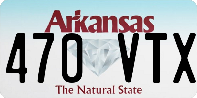AR license plate 470VTX