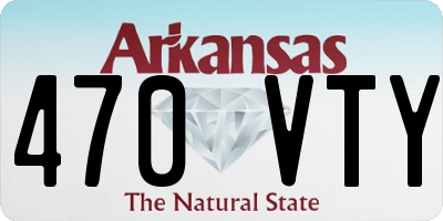 AR license plate 470VTY