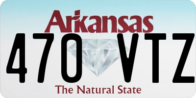 AR license plate 470VTZ