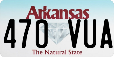 AR license plate 470VUA