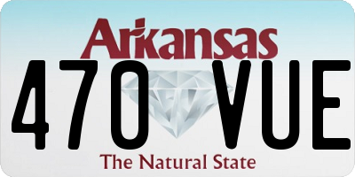 AR license plate 470VUE