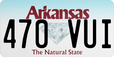 AR license plate 470VUI
