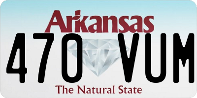 AR license plate 470VUM