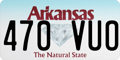 AR license plate 470VUO