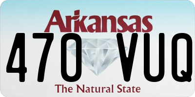 AR license plate 470VUQ