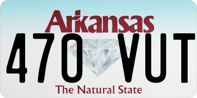 AR license plate 470VUT