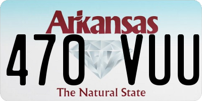 AR license plate 470VUU