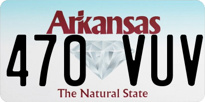 AR license plate 470VUV