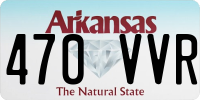 AR license plate 470VVR
