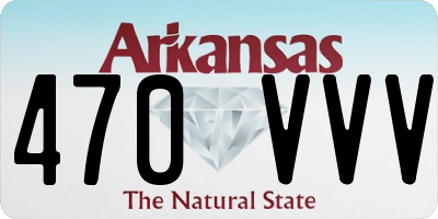 AR license plate 470VVV
