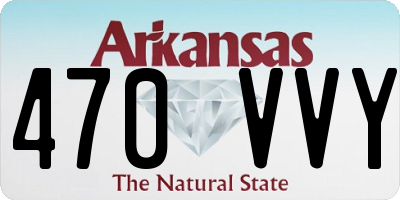 AR license plate 470VVY