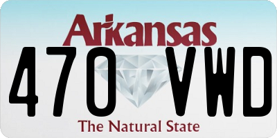 AR license plate 470VWD
