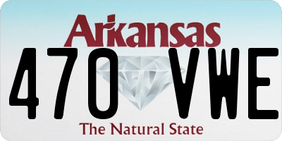 AR license plate 470VWE