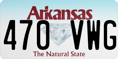 AR license plate 470VWG