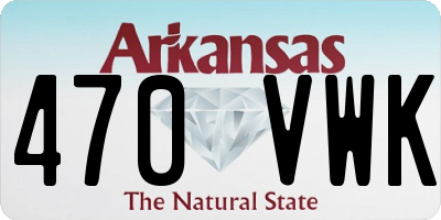 AR license plate 470VWK