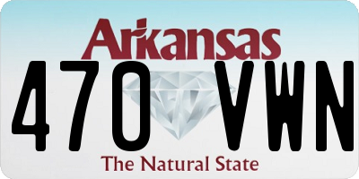 AR license plate 470VWN