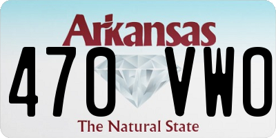 AR license plate 470VWO