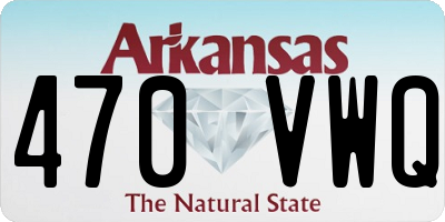 AR license plate 470VWQ