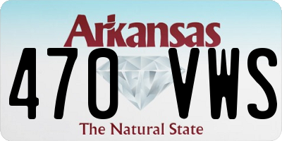 AR license plate 470VWS