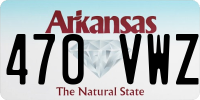 AR license plate 470VWZ