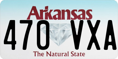AR license plate 470VXA