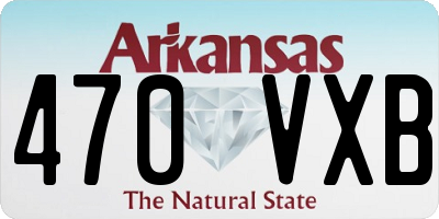 AR license plate 470VXB