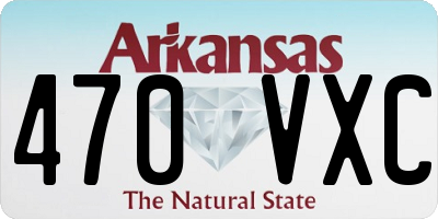 AR license plate 470VXC
