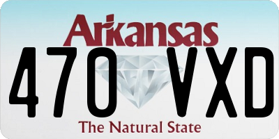 AR license plate 470VXD