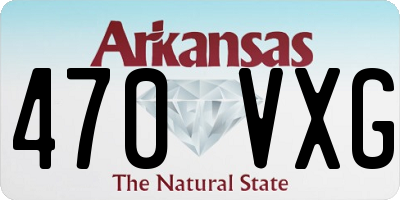 AR license plate 470VXG